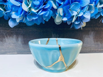 Kintsugi Dish, Home Decor, Gifts for Her, Gifts for Him, Personalized Gifts, Minimalist Style, Kintsugi Repaired Mint Mini Bowl